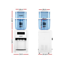 Load image into Gallery viewer, Devanti 22L Bench Top Water Cooler Dispenser Filter Purifier Hot Cold Room Temperature Three Taps
