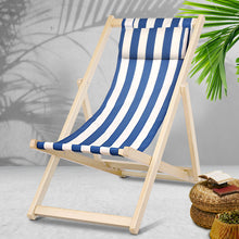 Load image into Gallery viewer, Gardeon Outdoor Furniture Sun Lounge Beach Chairs Deck Chair Folding Wooden Patio
