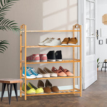 Load image into Gallery viewer, Artiss 5-Tier Bamboo Shoe Rack Organiser Storage Shelf Stand Shelves - Oceania Mart
