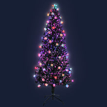 Load image into Gallery viewer, Jingle Jollys LED Christmas Tree 2.1m 7Ft Xmas Fibre Optic Green Multi-colour Lights
