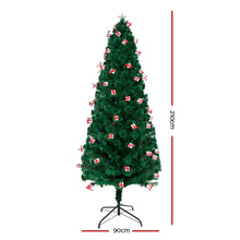 Load image into Gallery viewer, Jingle Jollys LED Christmas Tree 2.1m 7Ft Xmas Fibre Optic Green Multi-colour Lights
