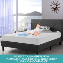 Load image into Gallery viewer, DreamZ Fitted Waterproof Mattress Protector with Bamboo Fibre Cover Queen Size - Oceania Mart
