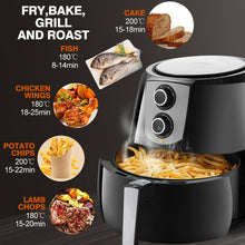 Load image into Gallery viewer, Spector 1800W 7L Air Fryer Healthy Cooker Low Fat Oil Free Kitchen Oven in Black - Oceania Mart
