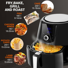 Load image into Gallery viewer, Spector New 7L Air Fryer LCD Health Cooker Low Oil Rapid Deep Frying 1800W Black - Oceania Mart

