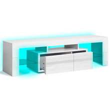 Load image into Gallery viewer, Levede TV Cabinet Entertainment Unit Stand RGB LED Furniture Wooden Shelf 190cm
