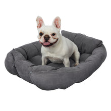 Load image into Gallery viewer, PaWz Pet Bed 2 Way Use Dog Cat Soft Warm Calming Mat Sleeping Kennel Sofa Grey L
