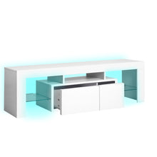 Load image into Gallery viewer, Levede TV Cabinet Entertainment Unit Stand RGB LED Furniture Wooden Shelf 160cm
