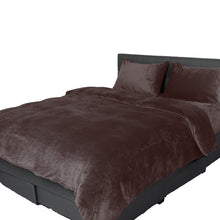 Load image into Gallery viewer, Luxury Flannel Quilt Cover with Pillowcase Mink Queen - Oceania Mart
