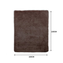Load image into Gallery viewer, Designer Soft Shag Shaggy Floor Confetti Rug Carpet Home Decor 160x230cm Coffee - Oceania Mart
