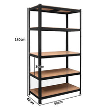 Load image into Gallery viewer, 1.8M Warehouse Shelving Racking Steel Pallet Garage Shelves Metal Storage Rack - Oceania Mart
