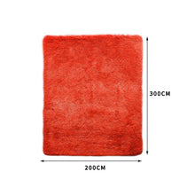 Load image into Gallery viewer, Designer Soft Shag Shaggy Floor Confetti Rug Carpet Home Decor 300x200cm Red - Oceania Mart

