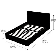 Load image into Gallery viewer, Levede Bed Frame Gas Lift Leather Base Mattress Storage King Single Size Black

