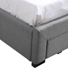 Load image into Gallery viewer, Levede Bed Frame Queen Fabric With Drawers Storage Wooden Mattress Grey
