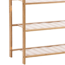 Load image into Gallery viewer, Levede Bamboo Shoe Rack Storage Wooden Organizer Shelf Stand 3 Tiers Layers 80cm
