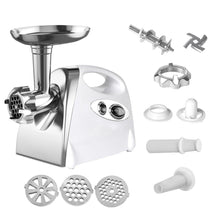 Load image into Gallery viewer, 2800W Electric Meat Grinder Mincer Sausage Filler Kibbe Maker Stuffer Kitchen White - Oceania Mart
