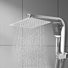Load image into Gallery viewer, Rain Shower Head Set Silver Square Brass Taps Mixer Handheld High Pressure 8&quot; - Oceania Mart
