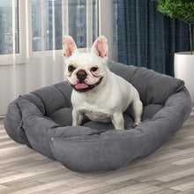 Load image into Gallery viewer, PaWz Pet Bed 2 Way Use Dog Cat Soft Warm Calming Mat Sleeping Kennel Sofa Grey L
