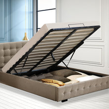 Load image into Gallery viewer, Levede Bed Frame Base With Gas Lift Queen Size Platform Fabric
