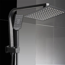 Load image into Gallery viewer, Rain Shower Head Set Black Square Brass Taps Mixer Handheld High Pressure 8&quot; - Oceania Mart
