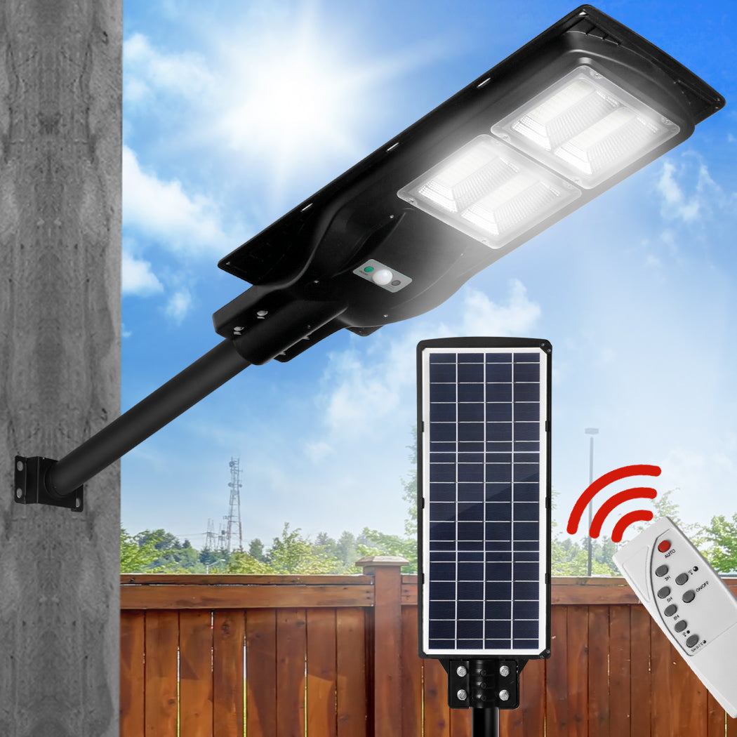 Solar Sensor LED Street Lights Flood Garden Wall Light Motion Pole Outdoor 120W - Oceania Mart