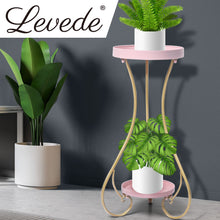 Load image into Gallery viewer, Levede Plant Stand 2 Tiers Outdoor Indoor Metal Flower Pots Rack Garden Shelf - Oceania Mart
