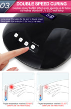 Load image into Gallery viewer, Salon Chic LED UV Nail Lamp Gel Polish Dryer Manicure Curing Smart Sensor Light - Oceania Mart
