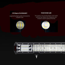 Load image into Gallery viewer, 23 inch Philips LED Light Bar Quad Row Combo Beam 4x4 Work Driving Lamp 4wd - Oceania Mart
